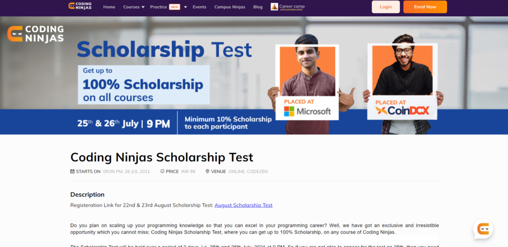 coding_ninjas_scholarship_test